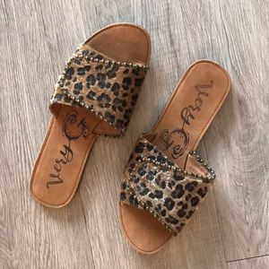 Animal Printed Slip-on Sandals